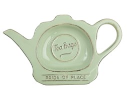 Zielony spodek ceramiczny na woreczki po herbacie T&G Woodware Pride Of Place