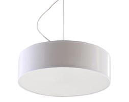 SOLLUX Stylowa Lampa Na Sufit Owalna Wisząca ARENA 35 Biała