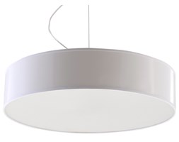 SOLLUX Stylowa Lampa Na Sufit Owalna Wisząca ARENA 45 Biała