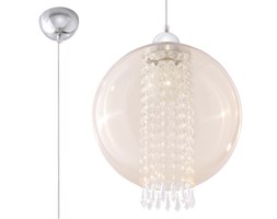 SOLLUX Elegancka Lampa Wisząca CAMILLA Szampański Klosz Kula LED