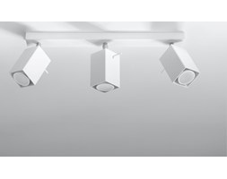 SOLLUX Designerska Lampa Sufitowa Halogen Plafon MERIDA 3 biały LED!