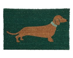 Zielona wycieraczka Premier Housewares Sausage Dog, 40x60 cm