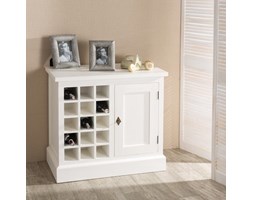Dekoria Szafka na wino Brighton 85cm white, 85 × 48 × 80 cm