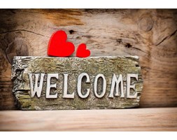 Dywan winylowy Welcome, 52x75 cm