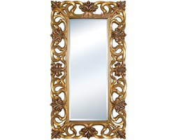 LUSTRO Designerskie APOLLO w złotej ramie w stylu Glamour