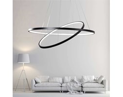 LED ring double - żyrandol 70cm - podwójny pierścień LED