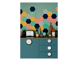 Panel ścienny hexagon miętowy - nuki