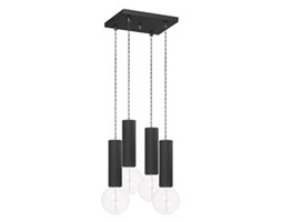 Lampa wisząca Roll 4 czarna
