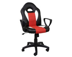 Fotel obrotowy Feri Black/White/Red