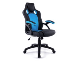 Fotel obrotowy gamingowy X6 Black/Light Blue