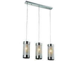 Żyrandol LAMPA wisząca MONTE 3 LP-1305/3P Light Prestige nowoczesna OPRAWA listwa zwis tuba chrom przezroczysta