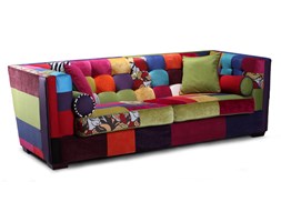 Desingerska sofa Estelia Giulietta 3-os, skóra, eko-skóra, tkanina