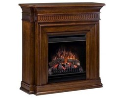 Kominek elektryczny EWT Dimplex Optiflame Troy ORZECH kosmaj24.pl + Żarówki LED