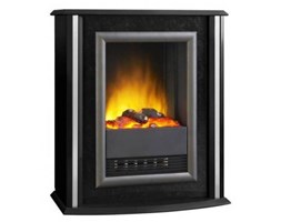 Kominek elektryczny EWT Dimplex Optiflame Nelson de Luxe LED CZARNY kosmaj24.pl