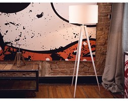 Lampa stojąca biała - podłogowa - oświetlenie - STILETTO