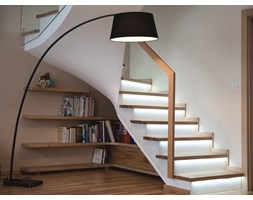 Lampa stojąca - podłogowa - kolor czarny - oświetlenie - BENUE