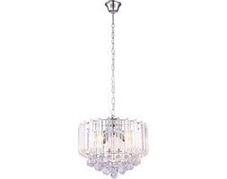 Żyrandol LAMPA wisząca MINNESOTA 15303 GLOBO kryształowa OPRAWA glamour ZWIS crystal chrom przezroczysty