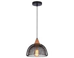 Wisząca LAMPA vintage BRIKS 31-43320 Candellux metalowa OPRAWA zwis siatka kopuła czarna