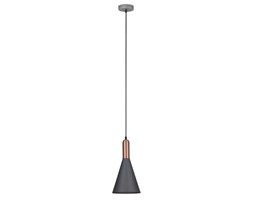 Industrialna LAMPA wisząca KHALEO MDM-3030/1 GR+RC Italux metalowa OPRAWA zwis loft stożek miedź szary