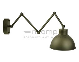 Kinkiet LAMPA ścienna IL MIO MOLDE 305404 Polux regulowana OPRAWA industrialna harmonijka wysięgnik stara miedź