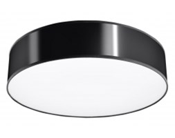 Plafon LAMPA sufitowa OPTIMUS 45CM okrągła OPRAWA natynkowa abażur czarny
