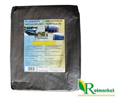 Bardzo gruba plandeka okryciowa srebrna 6x10m (130g) - 10m
