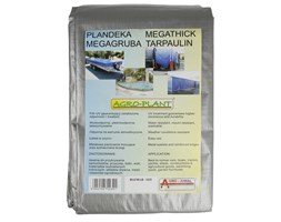 Bardzo gruba plandeka okryciowa srebrna 4x8m (130g) - 8m