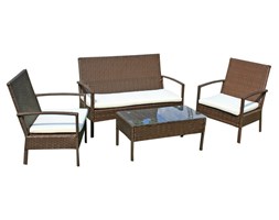 Zestaw mebli z technorattanu 1-sofa + 2-krzesła JLZ786