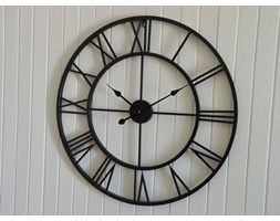 ZEGAR METALOWY ŚCIENNY VINTAGE LOFT 76CM