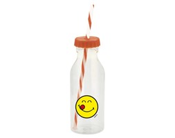 Butelka ze słomką 550 ml (koralowa) Smiley Zak! Designs