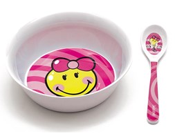 Miska z łyżeczką dla dziewczynki Smiley Kid Zak! Designs