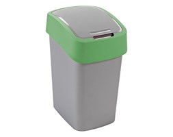 Kosz na śmieci 25 l (srebrno-zielony) Flip Bin Curver