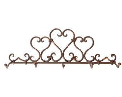 Wieszak ścienny z 5 haczykami Antic Line Hearts