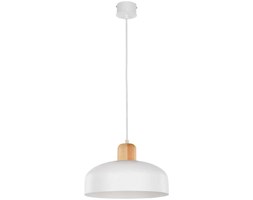 LAMPA wisząca WAWA 30786 Sigma metalowa OPRAWA zwis kopuła biała