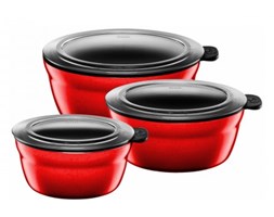 Silit Energy Red zestaw mis z pokrywami, 3 szt 21.3329.1596