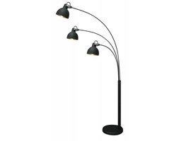 Lampa podłogowa Zuma Line Antenne TS-140123F-BKGO stojąca 3x60W E27 czarna