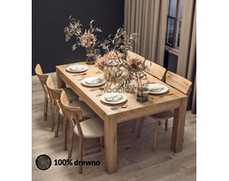Stół dębowy Genewa 01 rozkładany 120x75x80