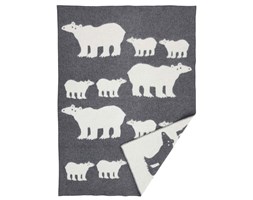 Pled premium Klippan Polar bear wełna owcza