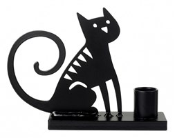 Sitting cat - świecznik