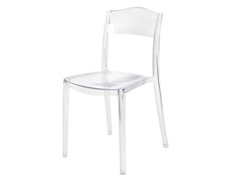 Krzesło Designerskie MIU styl Minimalizm transparente bezbarwne