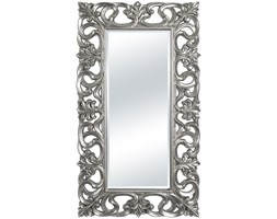 LUSTRO Designerskie APOLLO w srebrnej ramie w stylu Glamour