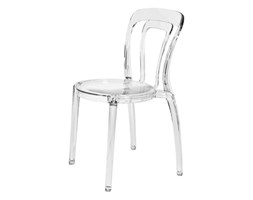 Krzesło Designerskie IRIS transparentne bezbarwne