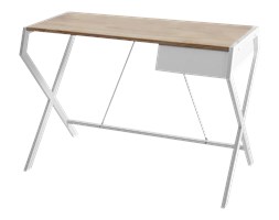 Biurko Designo białe z szufladą w minimalistycznym stylu