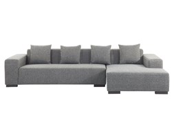 Sofa ciemnoszara - sofa narożna L - tapicerowana - LUNGO