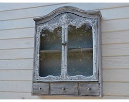 PÓŁKA DREWNIANA SZAFKA SHABBY WITRYNA Z SZUFLADAMI