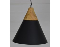 LAMPA DREWNIANA CZARNA WISZĄCA SCANDI