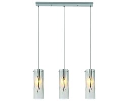 Nowoczesna LAMPA wisząca TRENTINO 3 LP-5110/3P Light Prestige OPRAWA sufitowa LISTWA zwis tuba chrom biała