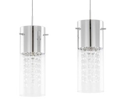 LAMPA wisząca MARQU MDM1636/2A Italux kryształowa OPRAWA zwis TUBY crystal chrom przezroczyste