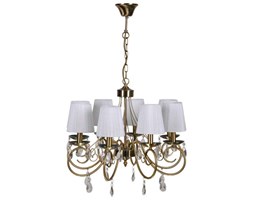 Żyrandol LAMPA wisząca DYNASTY 38-09111 Candellux klasyczna OPRAWA abażurowa RETRO patyna biała