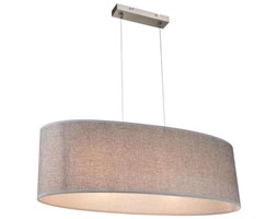 Lampa wisząca PACO 15185H2 Globo abażurowa OPRAWA zwis owalny szary